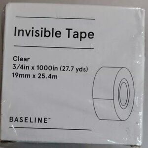 10 ROLL Staples Baseline Invisible Tape .75" x 27.77 yds  (BL58408)